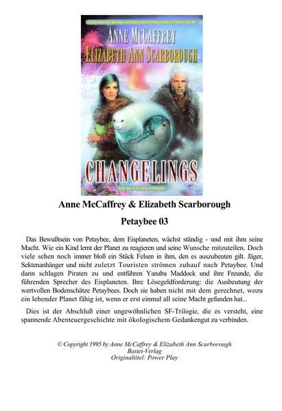 Titelbild zum Buch: Changelings deutsch